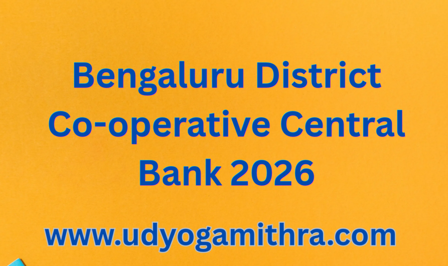 Bengaluru District Co-operative Central Bank 2026