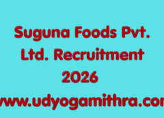 Suguna Foods Pvt. Ltd. Recruitment 2026